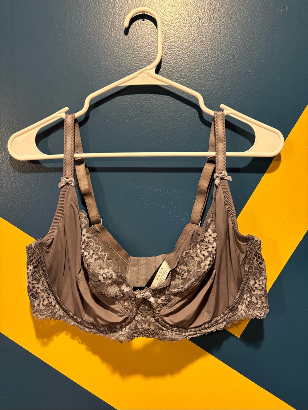 Adore Me Steal Blue Lace Underwire Balconette Bra NWOT